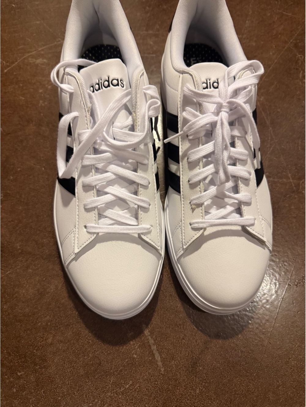 Adidas White and Black Cloudfoam Comfort Sneakers Size 12
